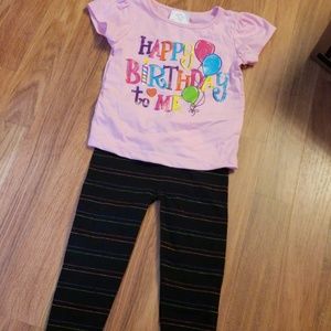 Happy birthday girls 18 months outfit set
